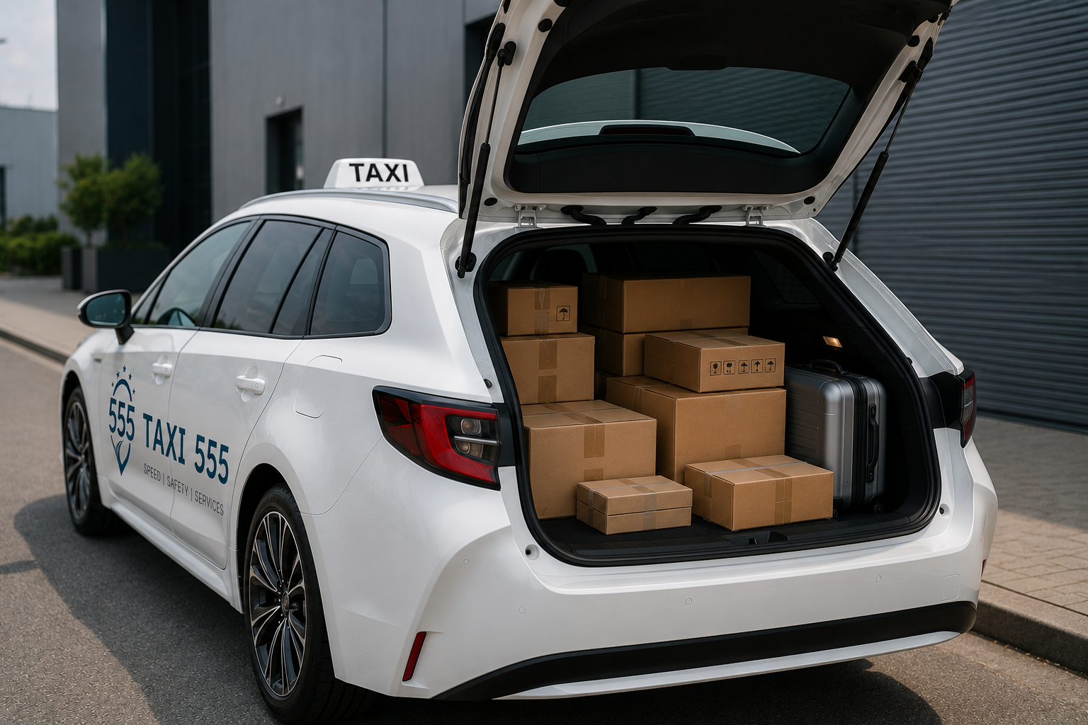 Goods delivery image: clean cargo and professional handling